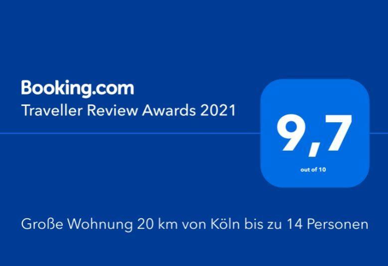 Grosse Wohnung 20 Km Von Koeln Bis Zu 17 Personen Rösrath Dış mekan fotoğraf